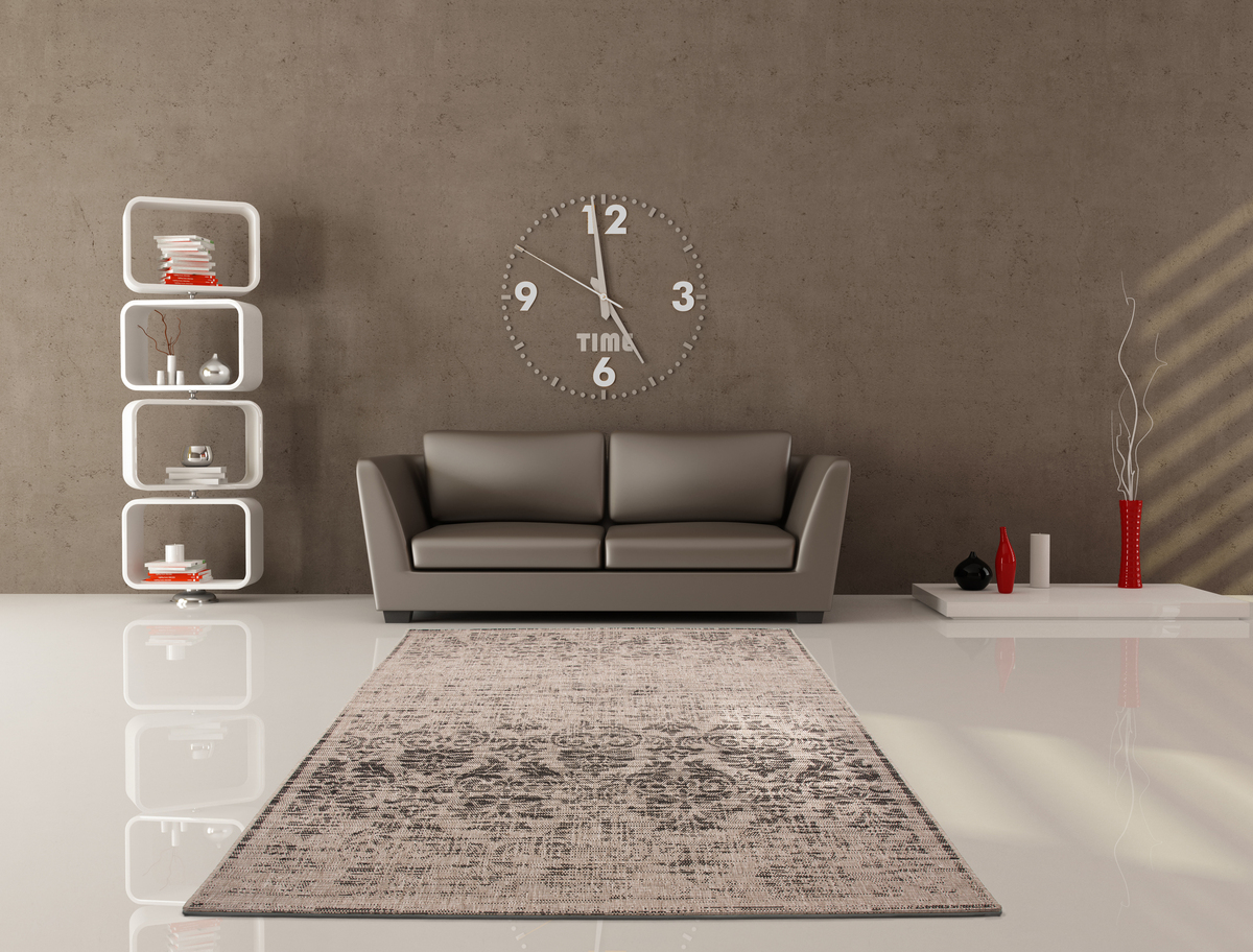 Moderne teppiche flachflor teppich designer retro vintage look top ...